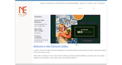 Desktop Screenshot of newelementsgallery.com